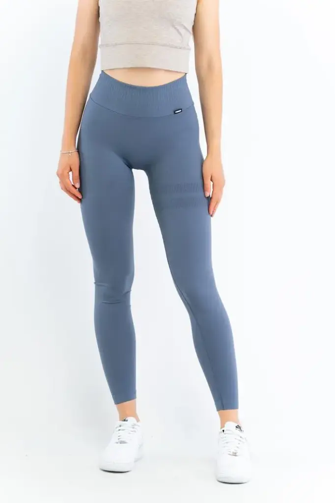 Stronger Rib Seamless Legging Blauw