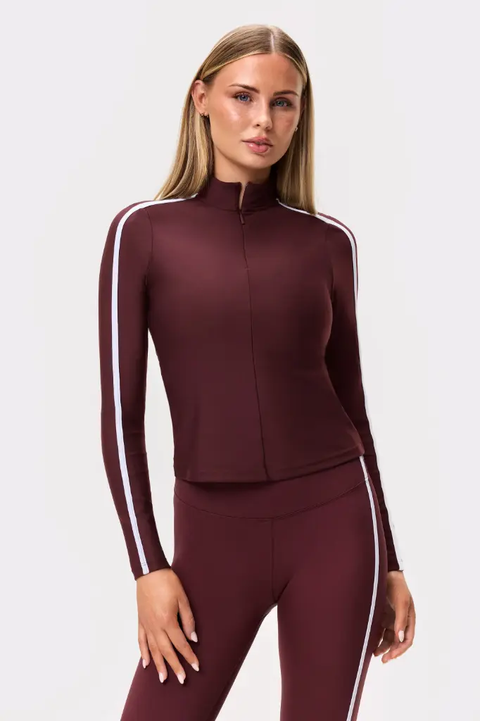 [STR55-S-PAA] Stronger Signature Stripe Half Zip Port Royale (S)