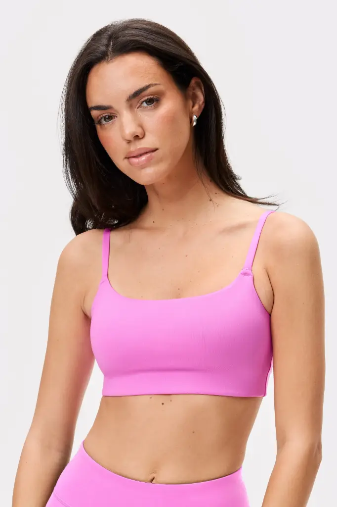 [STR611-S-ROZ] Stronger The One Strap Sports Bra Magenta (S)