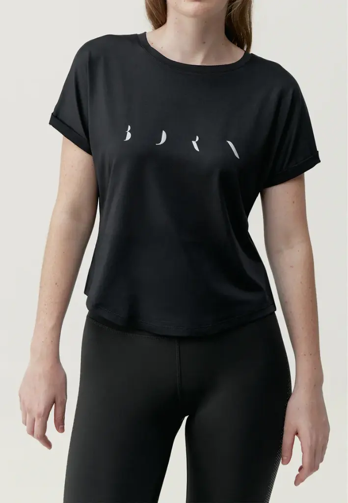 [BLY74-S-ZW] Born Living Yoga Azami T-Shirt Black (S)