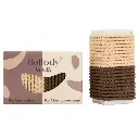 Mini-Haargummis (20 Stück) Bellody (braun & beige)