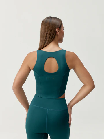 [BLY734-S-GRO] Born Living Yoga Godo Top Deep Green (S)