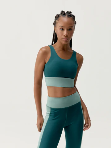 Born Living Yoga Top Maiko Iceberg Green