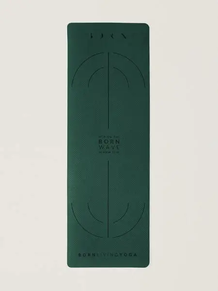 Born Living Yoga Mat 6 mm Deep Green