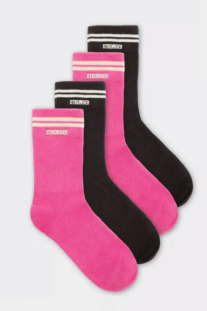 Stronger Essential 2-Pack Sokken Magenta
