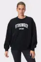 Stronger Comfy Sweater Black