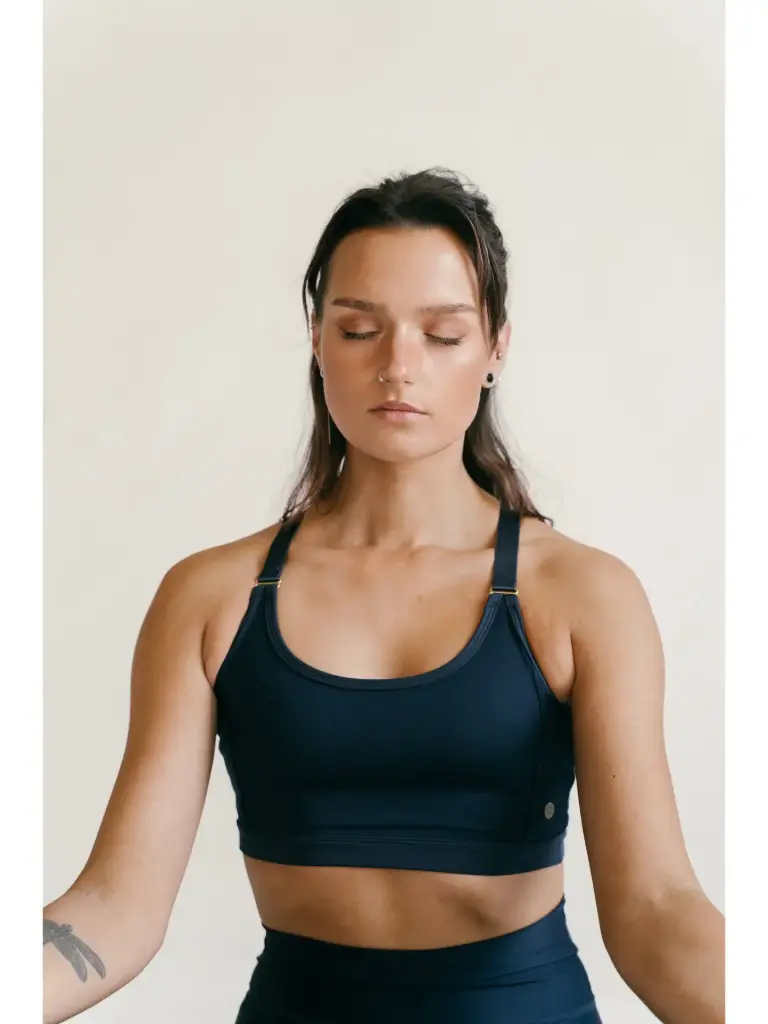 [ATH00-S-DBL] Athlecia Sasha Sportbeha Donker Saffier (S)