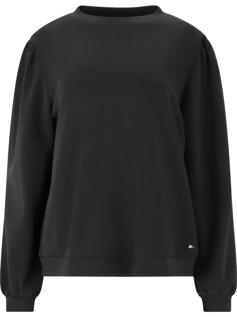 [ATH6-38-ZW] Athlecia Jillnana Ballonmouw Sweatshirt Zwart (38)