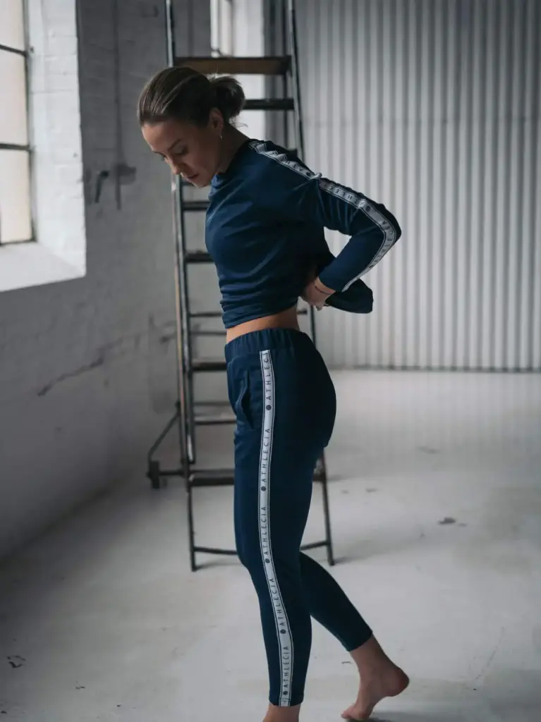 [ATH600-36-DOBL] Athlecia Sella Trainingsbroek Donker Saffier (36)