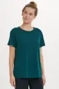 Athlecia Lizzy Club T-Shirt Met Korte Mouwen Marmer Groen