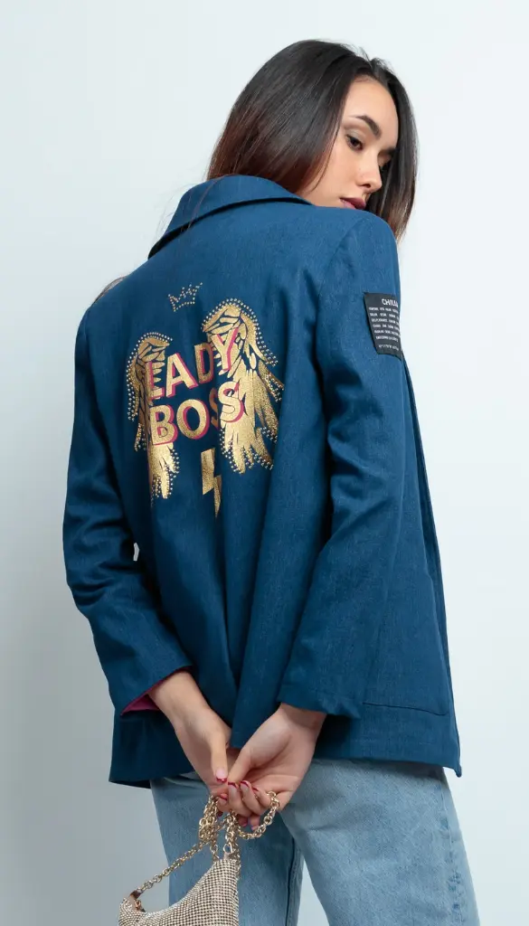 [CHIL64-M-BLA] Lady Boss Jeansblazer (M)