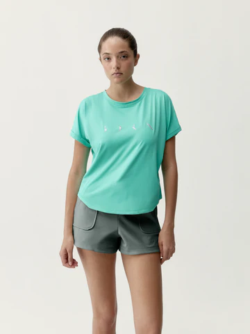 [BLY4-S-LGR] Born Living Yoga Azami T-Shirt Miami Green (S)