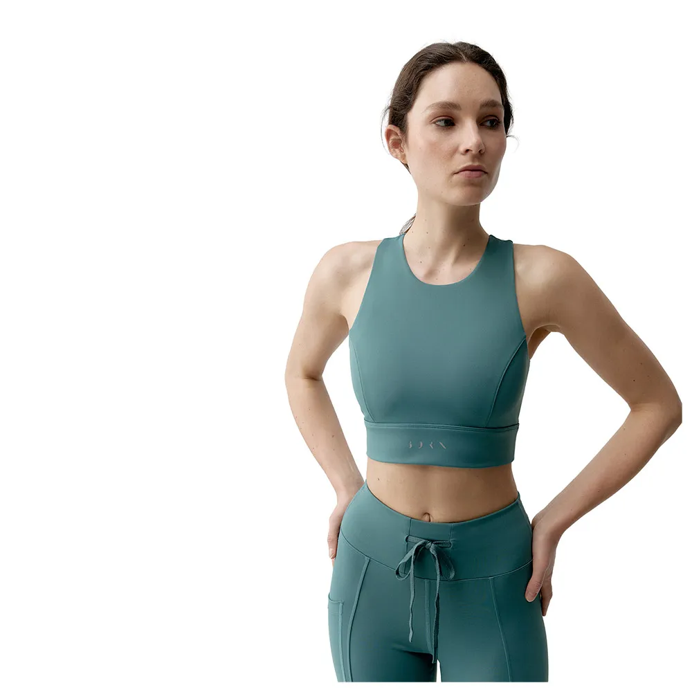 [BLY31-S-LGR] Born Living Yoga Top Ariadna Cucumber (S)