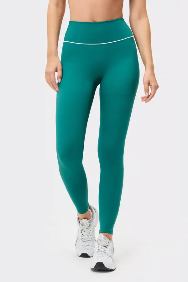 [STR1-S-GR] Stronger Signature Piping Legging Everglade (S)