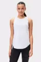 Stronger Airy Racerback Tank Bright White