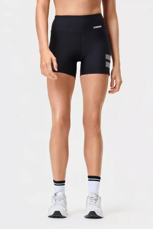 [STR531-S-ZW] Stronger Signature Pocket Contouring Shorts Black (S)