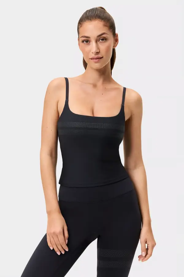 [STR444-S-ZW] Stronger The Signature One Strap Tank Top Black (S)