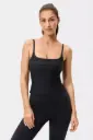 Stronger The Signature One Strap Tank Top Black