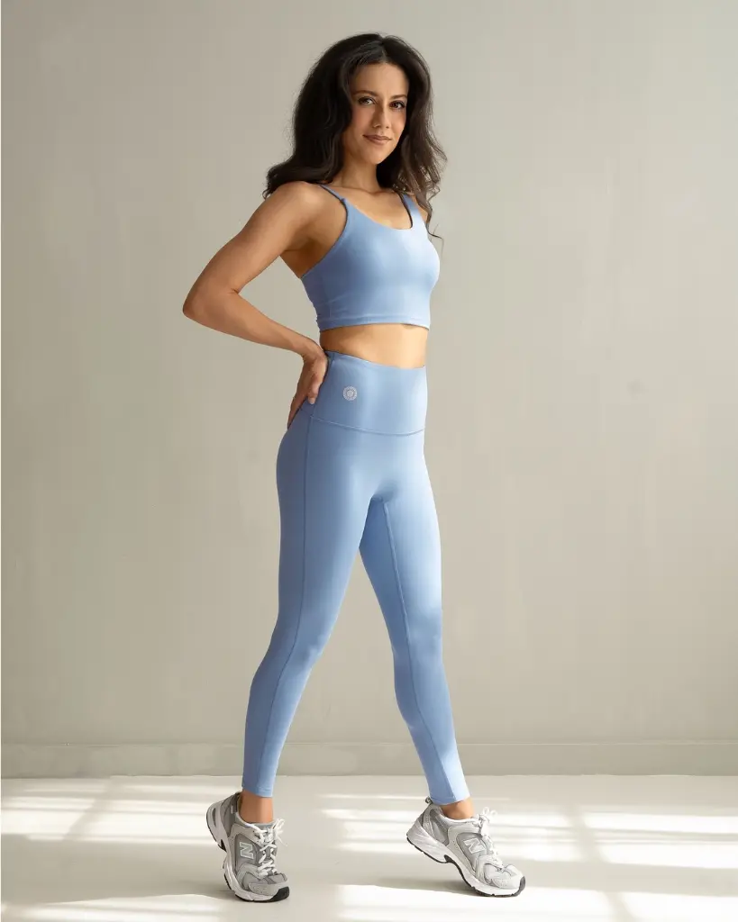 [SPI009-S-LBL] Spica Luna legging in hemelsblauw (S)