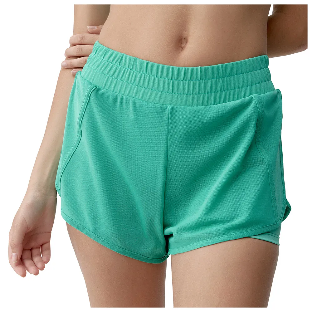 [BLY102-S-GRO] Born Living Yoga Padma Shorts in Miami Green (S)
