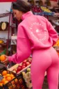 Stronger Half Zip Sweatshirt fandango Pink