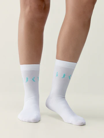 [BLY10-36/38/GR] Born Living Yoga Acari Socks White/ Miami Green (36/38)