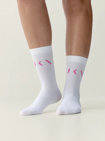 Born Living Yoga Acari Socks White/ Fuxia