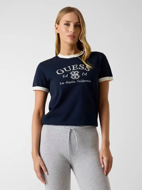 Guess T-shirt Met Geborduurd logo