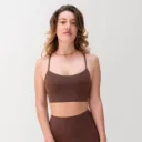 Spica Zen Y-Back sportbeha in chocoladebruin