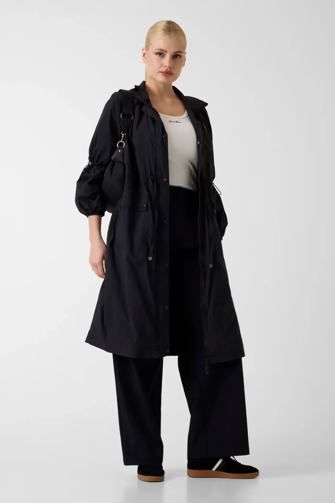Guess Nylon Maxi Trenchcoat