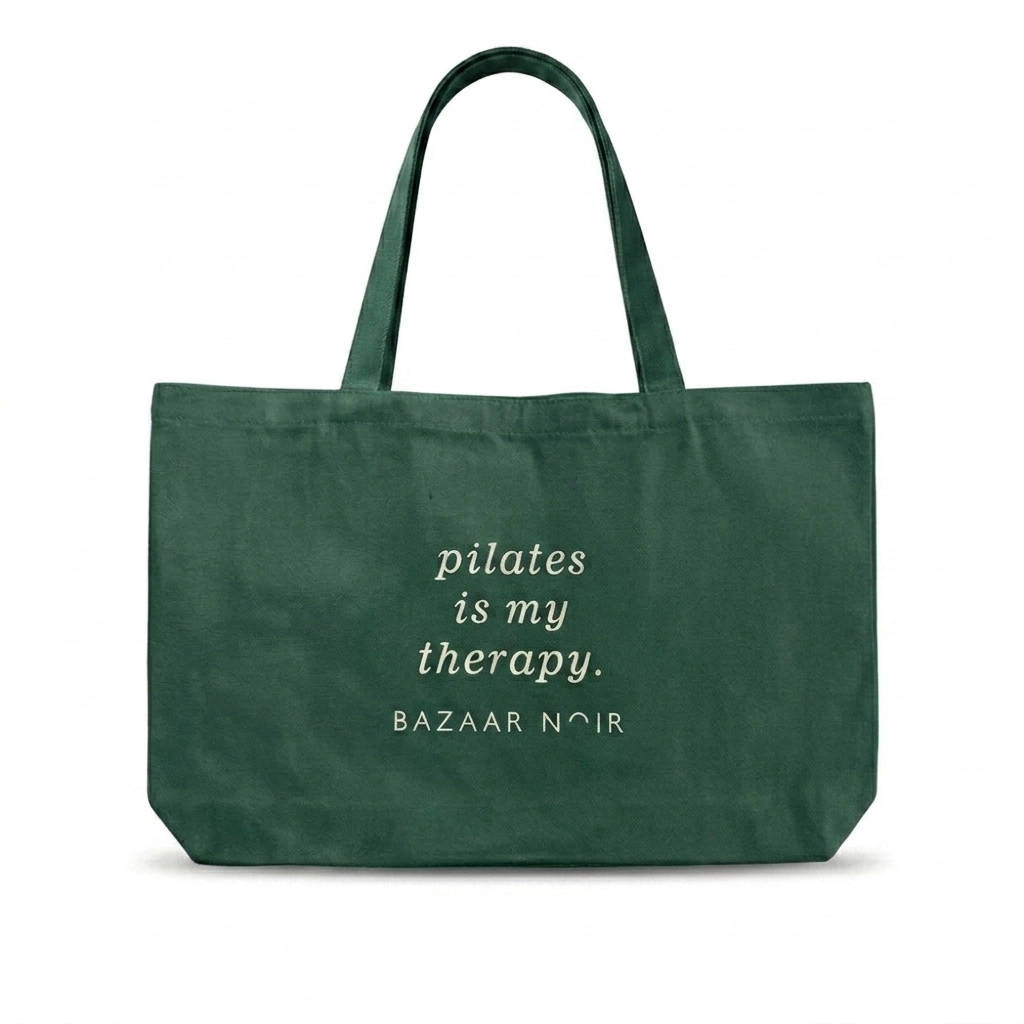 Bazaar Noir Shopper Pilates is my therapy