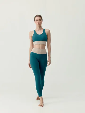 [BLY6667-S_BLBEI] Born Living yoga Top Sutra deep Ocean/Biscuit (S)