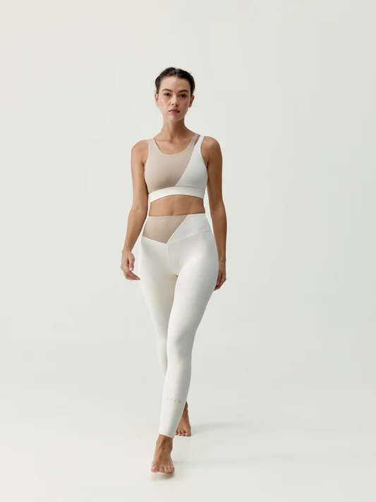 Born Living Yoga Born Living Yoga Legging Omkara Dove/Biscuit