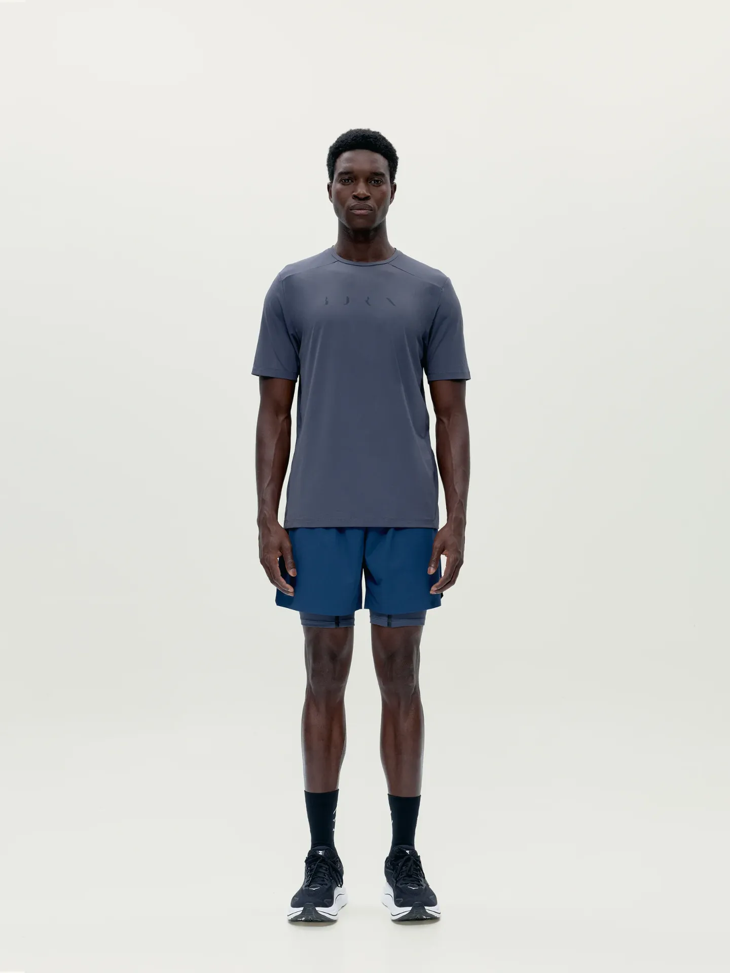 [BLY0129-M-GRI] Born Living Yoga T-shirt Volta Road Gray (M)
