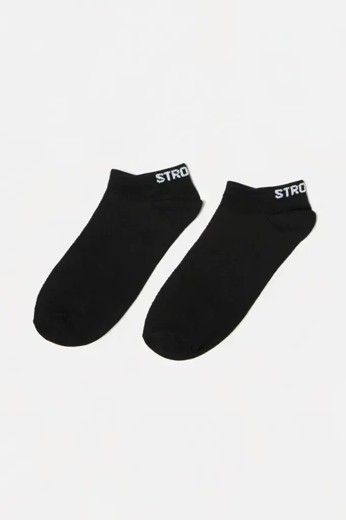 [STR88-39-41-ZW] Stronger Sporty Sock 2-Pack (39-41)