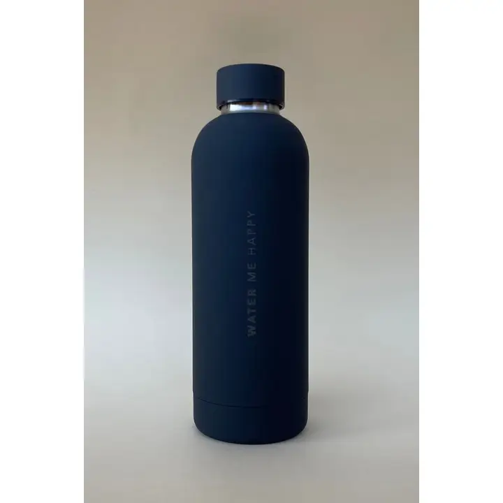 [BA99-1-DB] Water Me Happy bottle - dark blue