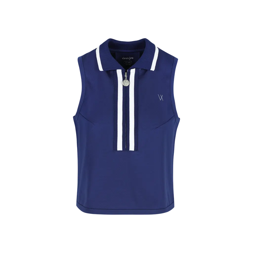 [JV11-S-BL] Vieux Jeu Josephine Top Blue (S)