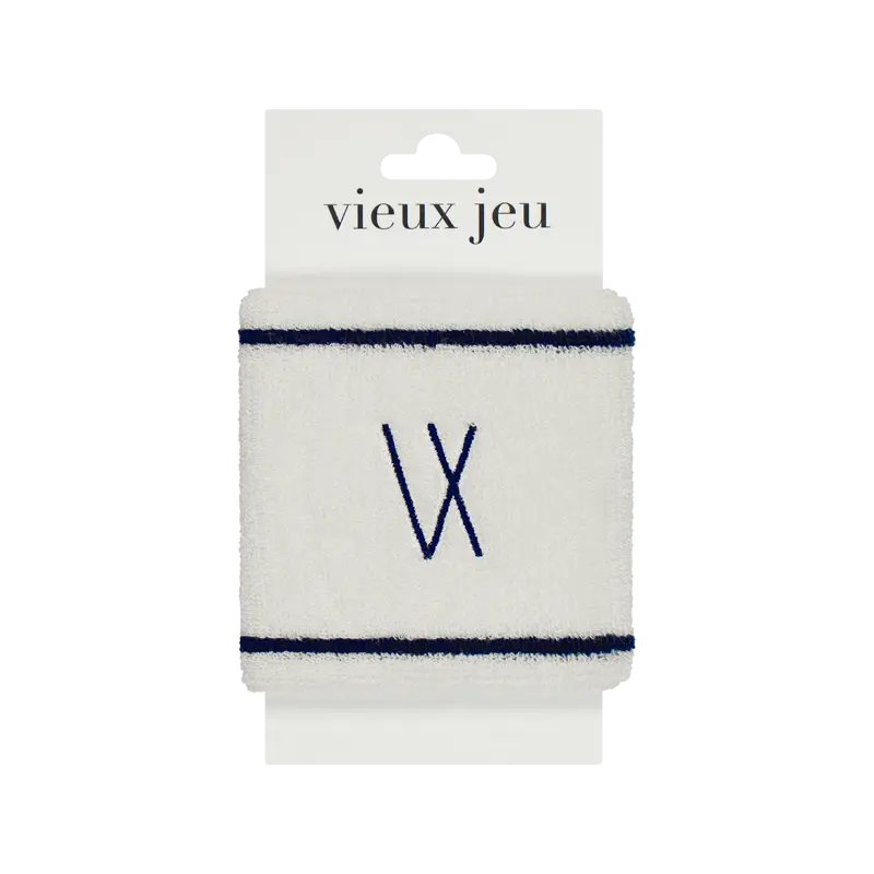 [VJ05-1-WH] Vieux Jeu Rostie Wristband White