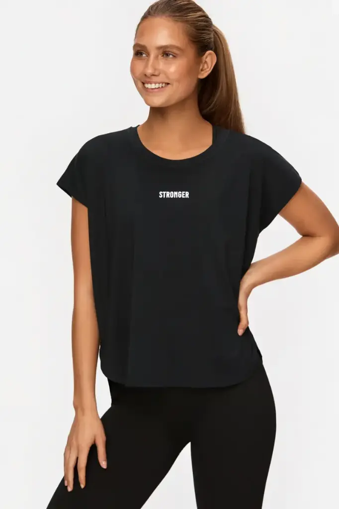 Stronger - Drop T-shirt Black