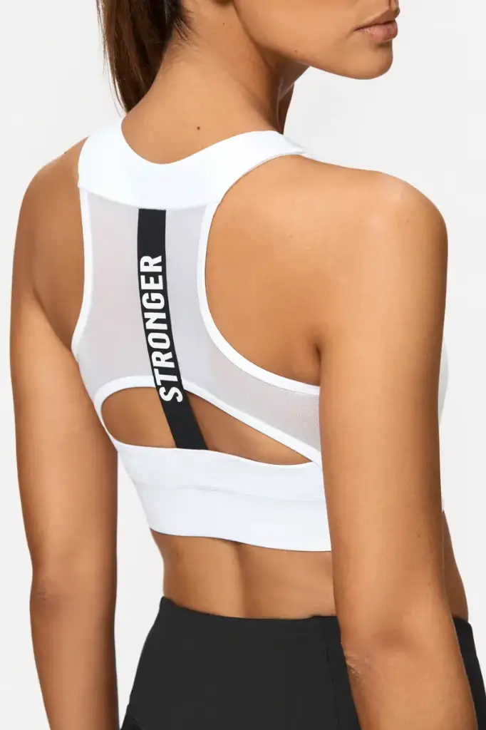 Stronger - Bounce Sports bra White
