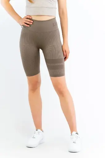 Stronger - rib seamless bike shorts
