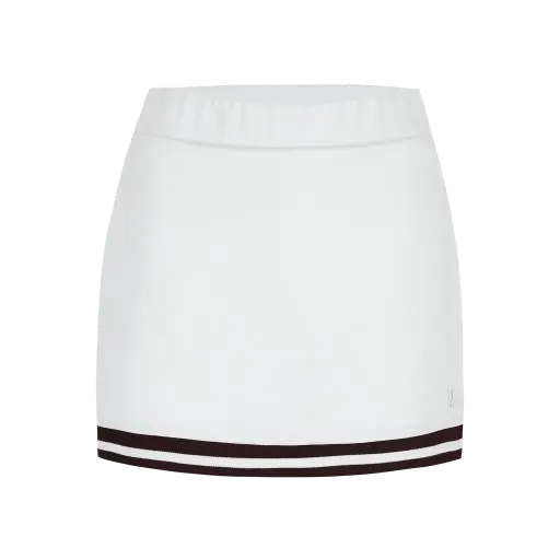 Juliette Skirt White/Burgundy