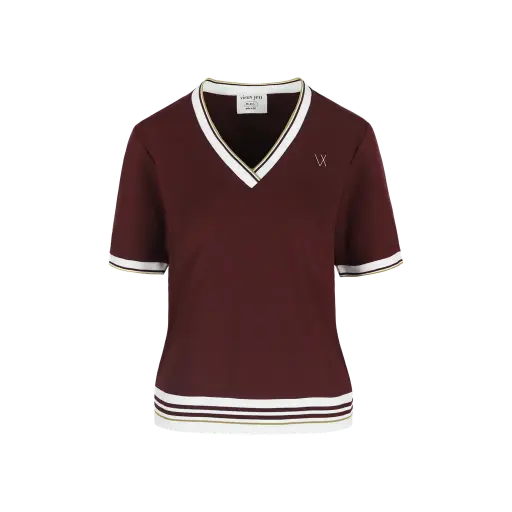 Vieux Jeu Emilie Top Burgundy