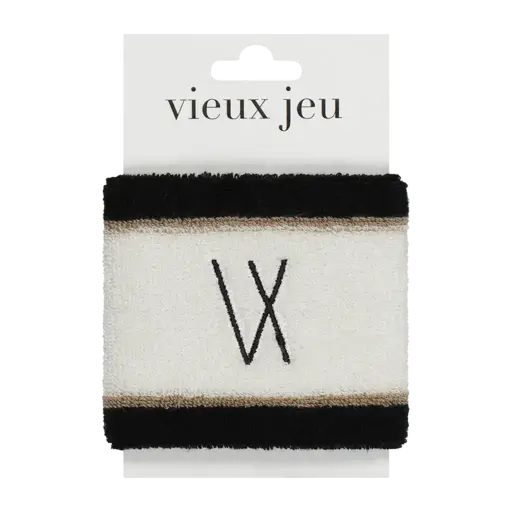 [VJ99-1-WZ] Vieux Jeu Ristie Wristband White