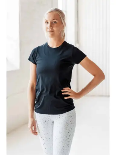 Athlecia Julee naadloze T-shirt, zwart