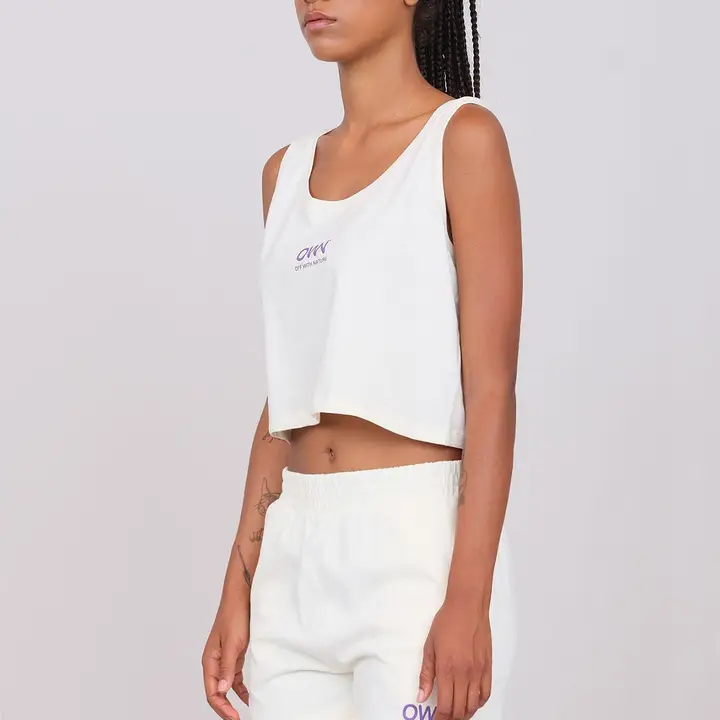 Set of shorts and crop top white